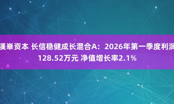 漢崋资本 长信稳健成长混合A：2026年第一季度利润128.52万元 净值增长率2.1%