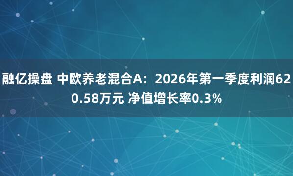 融亿操盘 中欧养老混合A：2026年第一季度利润620.58万元 净值增长率0.3%